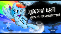 Size: 3840x2160 | Tagged: safe, artist:tivy, rainbow dash, g4, character reveal, crossover, female, newcomer, parody, solo, style emulation, super smash bros., super smash bros. 4