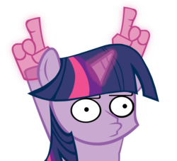 Size: 900x818 | Tagged: safe, artist:themightysqueegee, twilight sparkle, g4, female, hand, hologram, magic, magic hands, solo