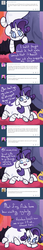Size: 628x3680 | Tagged: safe, artist:otterlore, rarity, drider, monster pony, original species, spider, spiderpony, g4, cave, comic, curtains, fabric, female, prone, solo, species swap, spiderponyrarity