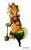 Size: 701x1128 | Tagged: safe, artist:1ltdaniels, applejack, earth pony, pony, g4, apple, armor, bastion (game), crossover, female, hat, ponified, rope, simple background, sitting, solo, the kid, video game