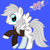 Size: 250x250 | Tagged: safe, artist:silveraura, oc, oc only, pegasus, pony, fallout equestria, fanfic, forgotten light, silver aura, solo