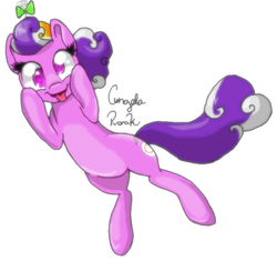 Size: 729x686 | Tagged: safe, artist:angiethebunnie, screwball, earth pony, pony, g4, female, flying, hat, looking at you, propeller hat, solo, swirly eyes