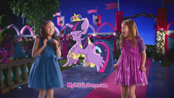 Size: 960x540 | Tagged: safe, screencap, twilight sparkle, human, g4, official, big crown thingy, element of magic, irl, irl human, photo, ponies in real life, twilight sparkle (alicorn), url