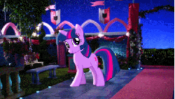 Size: 627x354 | Tagged: safe, twilight sparkle, alicorn, pony, unicorn, g4, magical mystery cure, season 3, 2013, alicorn transformation, animated, apotheosis, big crown thingy, commercial, crystal princess celebration, cute, element of magic, flapping, happy, i love when you comb my hair, let's fly to the castle, logo, my little pony logo, my wings are so pretty, open mouth, smiling, solo, sparkles, spread wings, stars, transformation, twiabetes, twilight sparkle (alicorn), unicorn twilight