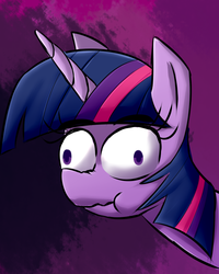 Size: 800x1000 | Tagged: safe, artist:senx, twilight sparkle, g4, derp, faic, female, scrunchy face, solo