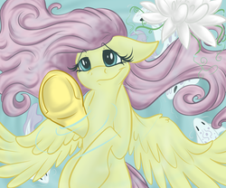 Size: 1280x1067 | Tagged: dead source, safe, artist:irishthorns, fluttershy, fish, g4, female, solo, underwater, water, watershy