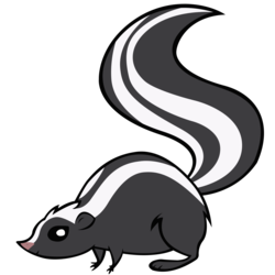 Size: 3000x3000 | Tagged: safe, artist:boneswolbach, skunk, animal, high res, simple background, solo, transparent background, vector