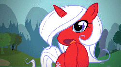 Size: 640x360 | Tagged: safe, artist:jaltoid, oc, oc only, oc:peppermint snowflake, pony, unicorn, animated, female, loop, mare, omg, pewdiepie, pewdiepie commenters, solo, youtube, youtube link