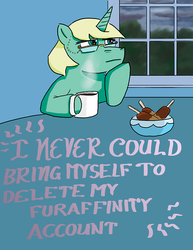 Size: 500x647 | Tagged: safe, artist:bravelittlepony, idw, jade singer, summer mane, series:my little pony mysteries, series:the mystery of the fattening eclair, g4, micro-series #1, my little pony micro-series, coffee, corndog, solo