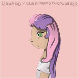 Size: 1200x1200 | Tagged: safe, artist:lisa400, sweetie belle, human, g4, anime, female, humanized, profile, quality, solo