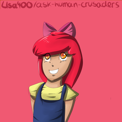 Size: 1200x1200 | Tagged: safe, artist:lisa400, apple bloom, human, g4, anime, female, humanized, quality, solo