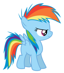 Size: 5500x6255 | Tagged: safe, artist:serenawyr, rainbow dash, g4, the cutie mark chronicles, absurd resolution, cute, female, filly, filly rainbow dash, simple background, solo, transparent background, vector