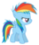 Size: 5500x6255 | Tagged: safe, artist:serenawyr, rainbow dash, g4, my little pony: friendship is magic, the cutie mark chronicles, absurd resolution, cute, female, filly, filly rainbow dash, simple background, solo, transparent background, vector