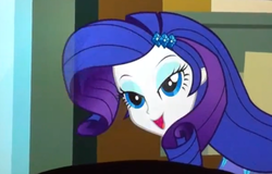 Size: 499x320 | Tagged: safe, screencap, rarity, equestria girls, g4, my little pony equestria girls, female, lidded eyes, photo, picture of a screen, solo
