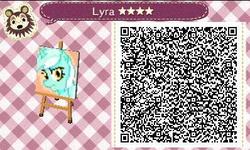 Size: 398x239 | Tagged: safe, artist:lance, lyra heartstrings, g4, 3ds, animal crossing, qr code