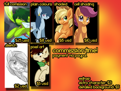 Size: 1024x768 | Tagged: safe, artist:fizzy-dog, applejack, scootaloo, oc, oc:lemonade, g4