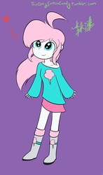 Size: 1000x1700 | Tagged: safe, artist:lightningnickel, oc, oc only, oc:cotton candy, equestria girls, g4, boots, clothes, equestria girls-ified, high heel boots, shirt, shoes, skirt, solo