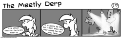 Size: 1280x404 | Tagged: safe, artist:tetrapony, derpy hooves, pegasus, pony, comic:the daily derp, g4, female, mare, the meetly derp