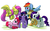 Size: 2400x1500 | Tagged: safe, artist:danielpon, applejack, fluttershy, pinkie pie, rainbow dash, rarity, twilight sparkle, g4, mane six