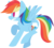 Size: 488x440 | Tagged: safe, artist:ghost, rainbow dash, pegasus, pony, g4, female, no pupils, simple background, solo, startled, white background