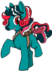 Size: 550x768 | Tagged: safe, fizzy, pony, unicorn, g1, g4, female, g1 to g4, generation leap, mare, saddle bag, simple background, solo, transparent background