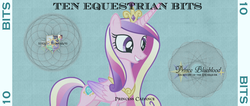 Size: 1842x783 | Tagged: artist needed, safe, princess cadance, g4, bits, money