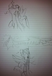 Size: 500x731 | Tagged: safe, artist:kourabiedes, alicorn, pony, magical backfire, sailor moon (series), sketch