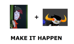 Size: 1337x796 | Tagged: safe, normal norman, equestria girls, g4, my little pony equestria girls, background human, exploitable meme, homestuck, make it happen, meta, tavros nitram