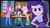 Size: 994x566 | Tagged: safe, screencap, fluttershy, pinkie pie, rarity, twilight sparkle, equestria girls, g4, my little pony equestria girls, female, fourth wall, glare, incomplete twilight strong, photo, picture of a screen