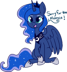 Size: 379x409 | Tagged: safe, artist:lulubell, princess luna, ask princess luna, g4, female, simple background, sitting, solo, transparent background