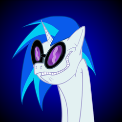 Size: 600x600 | Tagged: safe, artist:alvh-omega, dj pon-3, vinyl scratch, .mov, g4, female, solo, style emulation