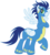 Size: 3100x3426 | Tagged: safe, artist:elsdrake, soarin', ponytaur, taur, g4, anthro centaur, male, multiple wings, pegataur, simple background, solo, transparent background, vector, wonderbolts uniform