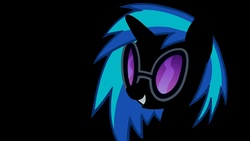 Size: 1920x1080 | Tagged: safe, artist:wyvern249, dj pon-3, vinyl scratch, g4, female, solo, wallpaper