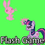 Size: 150x150 | Tagged: safe, twilight sparkle, g4, flash, game