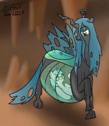 Size: 1109x1280 | Tagged: safe, artist:the-furry-railfan, queen chrysalis, oc, oc:minty candy, changeling, changeling queen, original species, plush pony, g4, belly, chrysalispred, chunkling, chunkling queen, cute, eaten alive, fat, fat fetish, female, fetish, plushie, plushie vore, queen chrysalard, sleeping bag, sleeping bag vore, translucent belly, transparent belly, transparent flesh, vore