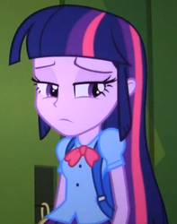 Size: 509x646 | Tagged: safe, screencap, twilight sparkle, equestria girls, g4, my little pony equestria girls, female, solo, unamused