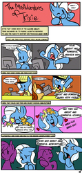 Size: 1650x3472 | Tagged: safe, artist:fauxsquared, trixie, g4, and they had great and powerful kisses, ben-day dots, comic, fast food, pointy ponies, shipper on deck