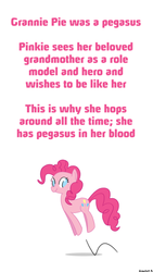 Size: 395x700 | Tagged: safe, granny pie, pinkie pie, g4, female, headcanon, mlp-headcanons, solo