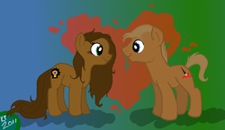 Size: 1424x827 | Tagged: safe, artist:chameron, blood, castle tv show, heart, kate beckett, parody, ponified, rick castle