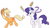 Size: 875x482 | Tagged: safe, artist:lance, applejack, rarity, earth pony, pony, unicorn, g4, brush, chase, duo, female, hairbrush, hairspray, lesbian, magic, makeover, ribbon, ship:rarijack, shipping, simple background, telekinesis, tumblr, white background