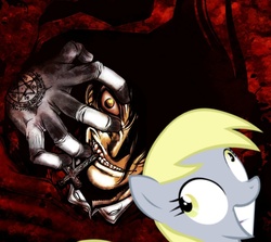 Size: 1024x913 | Tagged: safe, derpy hooves, pegasus, pony, g4, alucard, female, hellsing, mare, vector