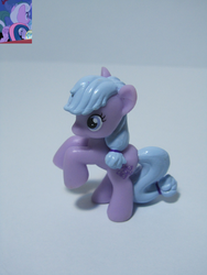 Size: 1200x1600 | Tagged: safe, grape delight, earth pony, pony, g4, suited for success, background pony, blind bag, comparison, female, irl, mare, photo, toy