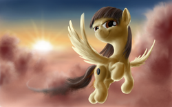 Size: 5669x3543 | Tagged: safe, artist:yalcahoon, wild fire, g4, female, flying, solo