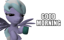 Size: 960x600 | Tagged: safe, artist:pinkie diane roosevelt phd, cloudchaser, g4, 3d, female, gmod, mug, solo, tired