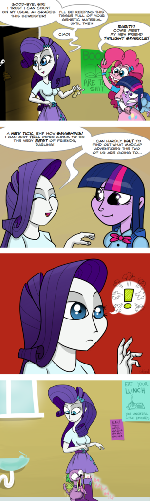 Questionable Artist Catfood Mcfly Pinkie Pie Rarity Spike