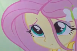 Size: 561x376 | Tagged: safe, screencap, fluttershy, equestria girls, g4, my little pony equestria girls, cute, female, inverted mouth, solo