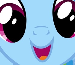 Size: 388x339 | Tagged: safe, rainbow dash, g4, close-up, face, female, portrait, solo