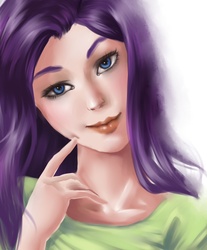 Size: 1227x1480 | Tagged: safe, artist:my-magic-dream, rarity, human, g4, female, humanized, solo