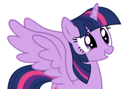 Size: 1060x754 | Tagged: safe, artist:meltwily, twilight sparkle, alicorn, pony, g4, magical mystery cure, female, mare, simple background, solo, spread wings, transparent background, twilight sparkle (alicorn), vector, wings