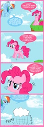 Size: 960x2720 | Tagged: safe, artist:cartoon-admirer, pinkie pie, rainbow dash, g4, comic, flying